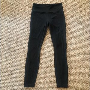 Athleta salutation stash 7/8 tights/blk/size small